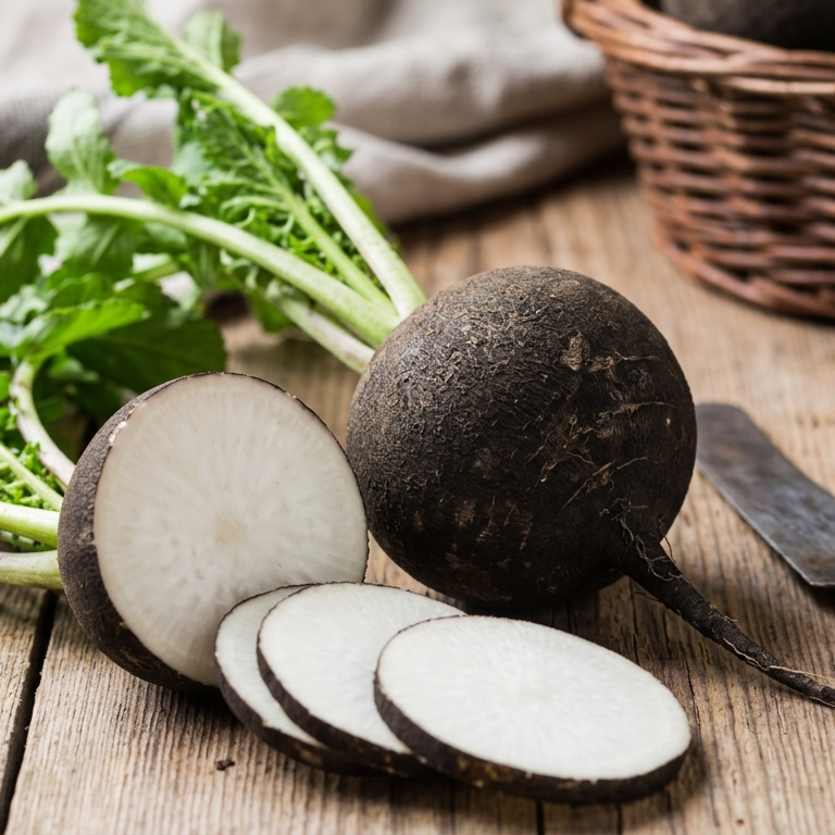 Radish - Black Spanish Round - 75 seeds